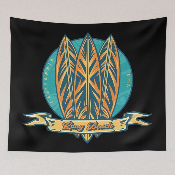 Item preview, Long Beach Surf Banner designed and sold by LanikaiBeach.