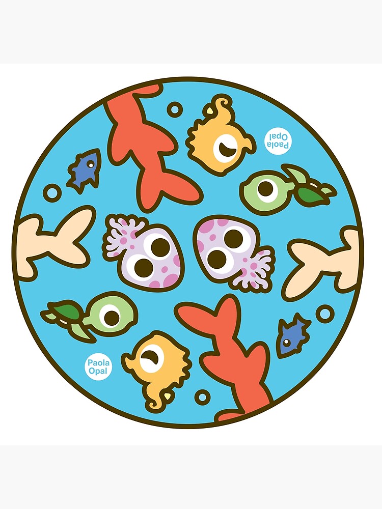 Thumbnail 7 of 7, Framed Art Print, Undersea Animal Circular Pattern designed and sold by PaolaOpal.