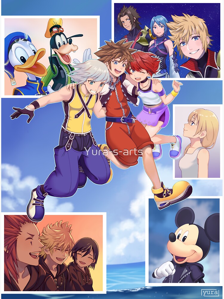 Kingdom Hearts 20th Anniversary Sticker For Sale By Yura S Arts Redbubble