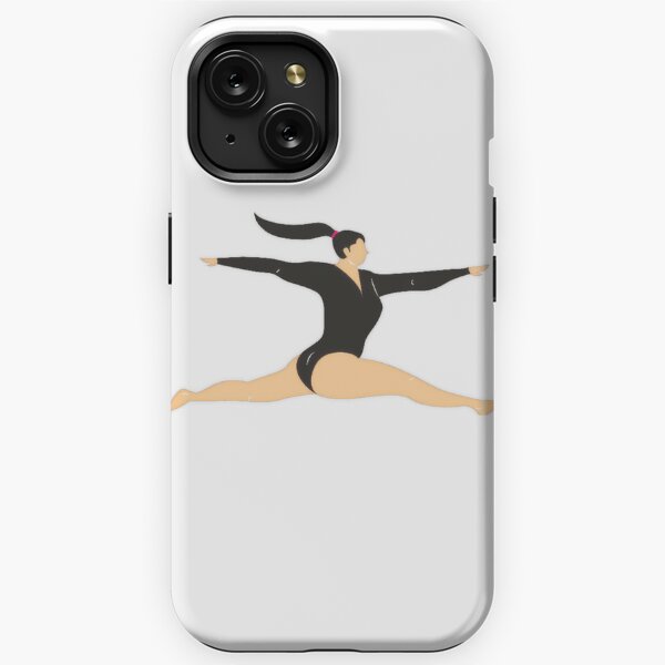 Funda de gimnasia rítmica para iPhone 14 Pro Max con aro para niñas y niños