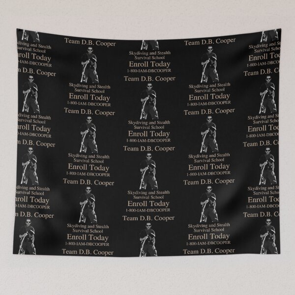 Item preview, Team D.B. Cooper Skydiving and Stealth Survival School 1-800-IAM-DBCOOPER  designed and sold by two7designs.