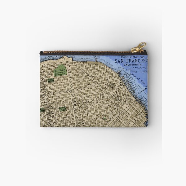 Item preview, Vintage 1898 Map of San Francisco, California | Colorized designed and sold by DazellsEmporium.