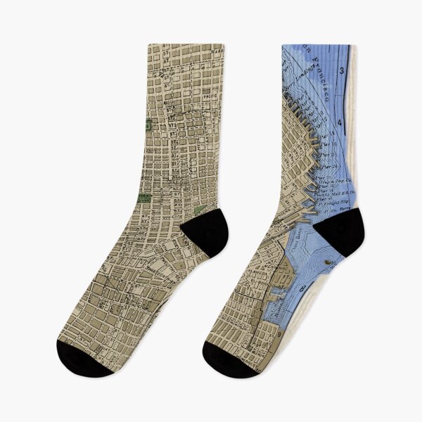 Item preview, Vintage 1898 Map of San Francisco, California | Colorized designed and sold by DazellsEmporium.