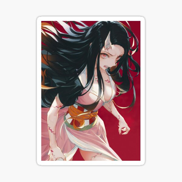 Artistic Nezuko Demon Slayer Sticker For Sale By Skrillathrilla Redbubble 7162