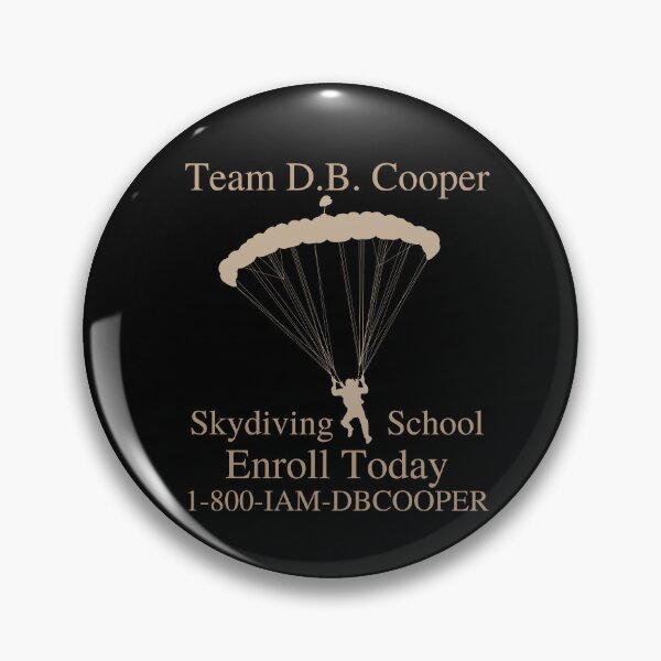 Item preview, Team D.B. Cooper Skydiving School 1-800-IAM-DBCOOPER  designed and sold by two7designs.
