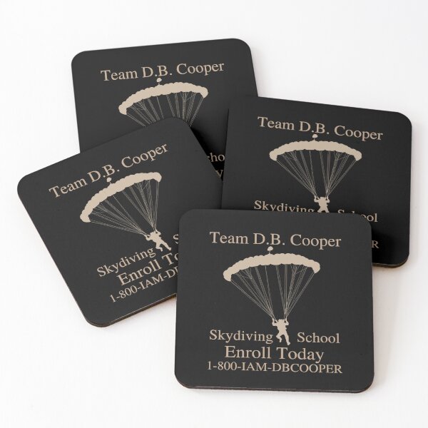 Item preview, Team D.B. Cooper Skydiving School 1-800-IAM-DBCOOPER  designed and sold by two7designs.