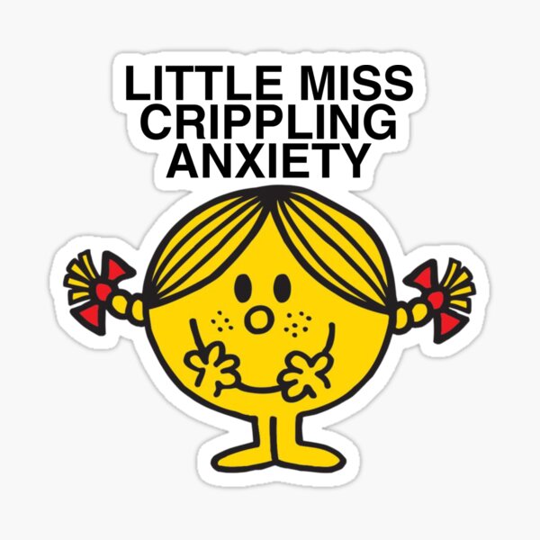 Little Miss Anxiety Sticker Best Graphic Design Cutting Files