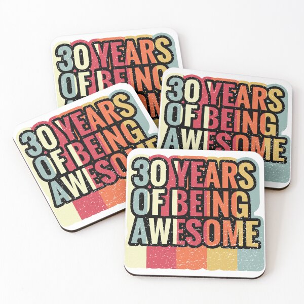 Item preview, 30 Years Of Being Awesome - Splendid 30th Birthday Gift Ideas designed and sold by Assla ⭐⭐⭐⭐⭐.