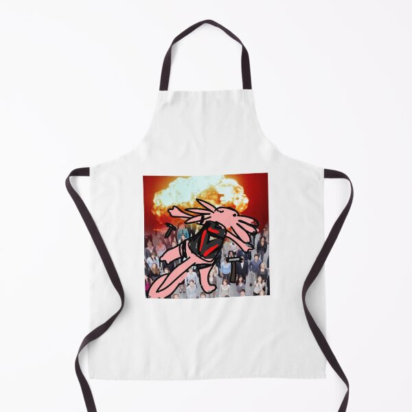 Item preview, Skydiving axolotl with falling hammers over a crowd of people with an explosion in the background  designed and sold by blastfromtepast.