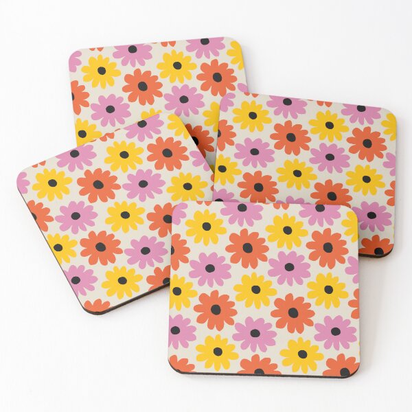 Item preview, Abstract flowers pattern 80s style designed and sold by juliaemelian.
