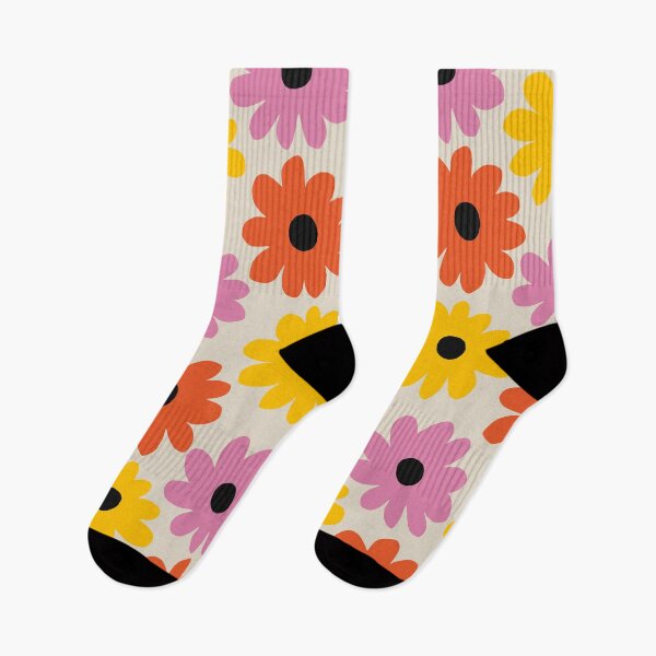 Item preview, Abstract flowers pattern 80s style designed and sold by juliaemelian.