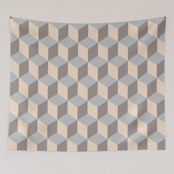 Item preview, Abstract Geometric Cubes designed and sold by printheavenart.