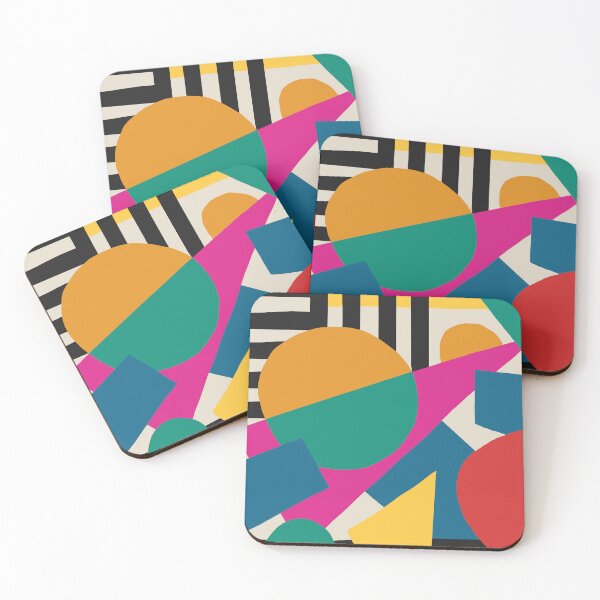 Item preview, Abstract pattern 80s style geometric designed and sold by juliaemelian.
