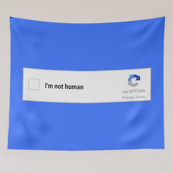 Item preview, I am not human drawing  designed and sold by Blondiabshop.