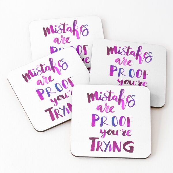 Item preview, Mistakes are proof you're trying designed and sold by JolineCreations.