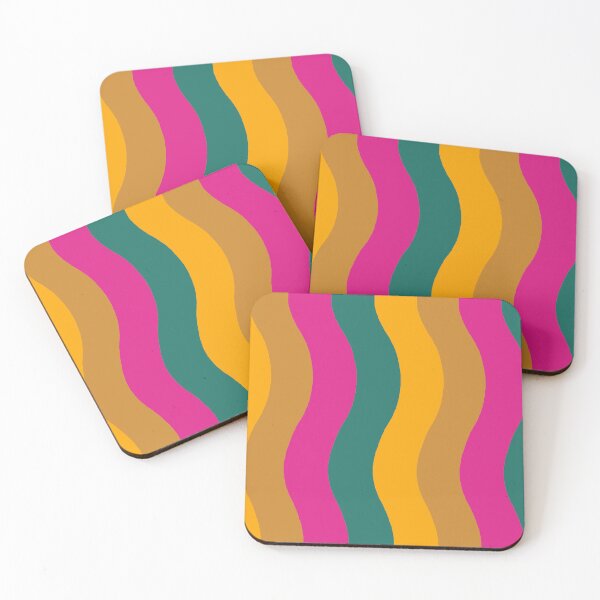 Item preview, Abstract waves retro 80s colors designed and sold by juliaemelian.