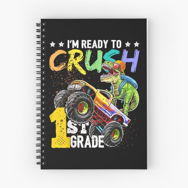 Item preview, Ready to Crush 1st Grade Dinosaur Monster Truck Back to School For Boys  designed and sold by anes18.