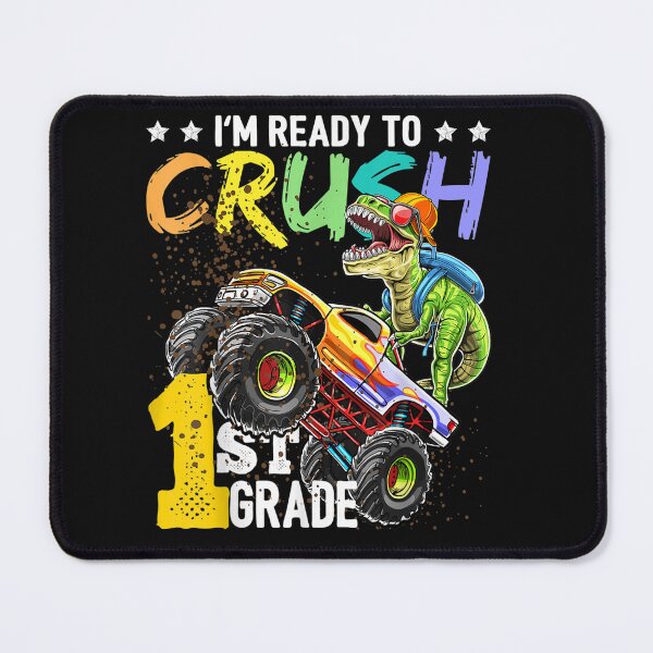 Item preview, Ready to Crush 1st Grade Dinosaur Monster Truck Back to School For Boys designed and sold by anes18.
