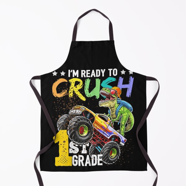 Item preview, Ready to Crush 1st Grade Dinosaur Monster Truck Back to School For Boys designed and sold by anes18.