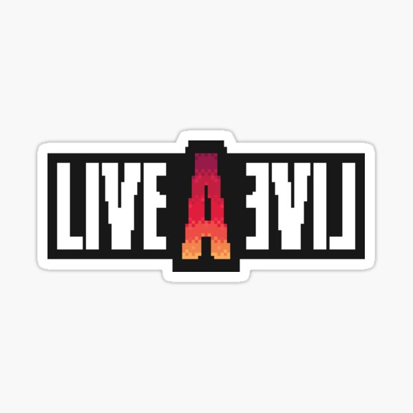 Item preview, Live A Live™ - Pixel Art Logo designed and sold by SWISH-Design.