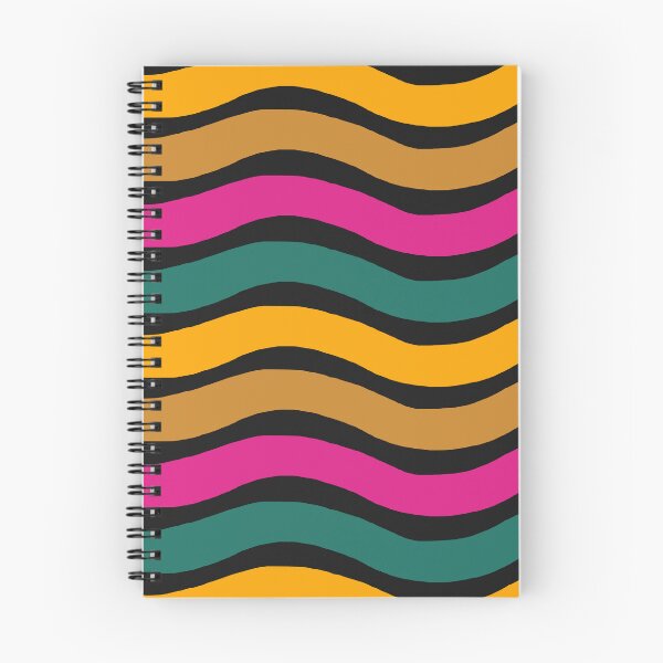 Item preview, Ondas abstractas retro 80s colores designed and sold by juliaemelian.