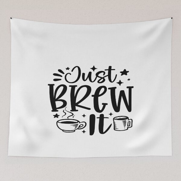 Item preview, Just Brew It - Funny Coffee Lovers Quotes Vintage designed and sold by Cupsofdreams.