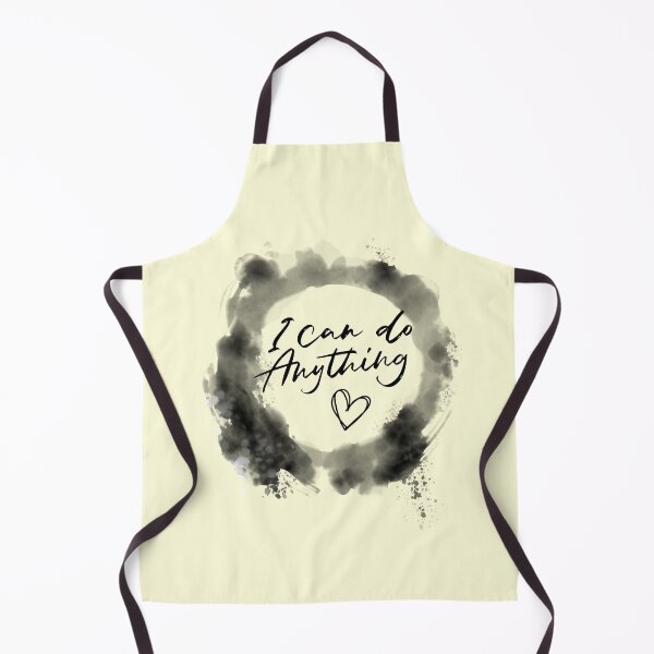 Item preview, I Can Do Anything Inspirational Quote | Black Watercolour Circle Border: designed and sold by LifeAndWonder.