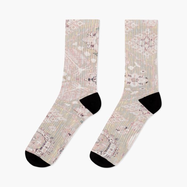 Item preview, SHABBY CHIC PIXELS, DISTRESSED LOOK BOHO ORIENTAL CARPET designed and sold by CONTRAPINK.