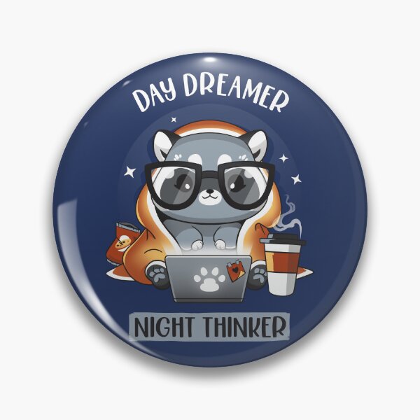 Item preview, Nocturnal Personality - Cute Nerdy Racoon designed and sold by Snouleaf.