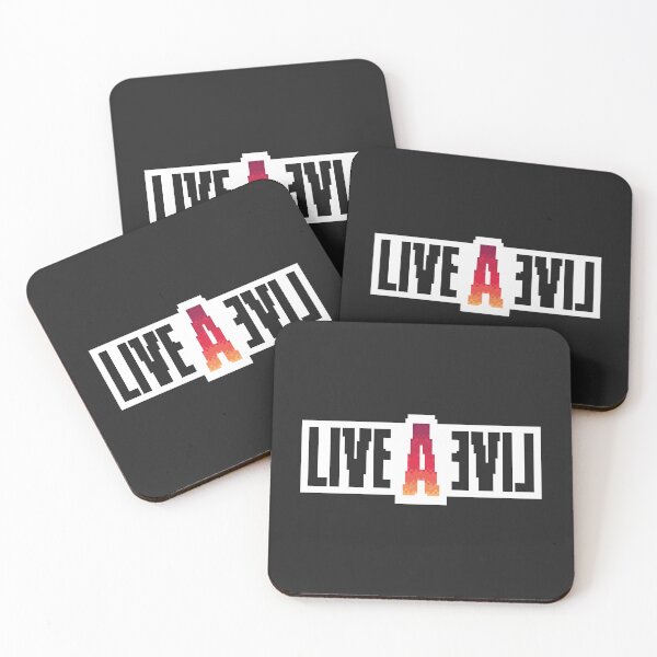 Item preview, Live A Live™ - Pixel Art Logo (Black Letters) designed and sold by SWISH-Design.