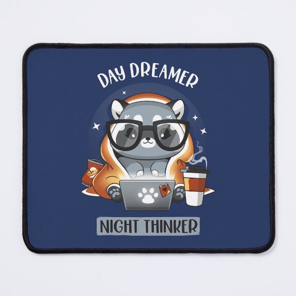 Item preview, Nocturnal Personality - Cute Nerdy Racoon designed and sold by Snouleaf.