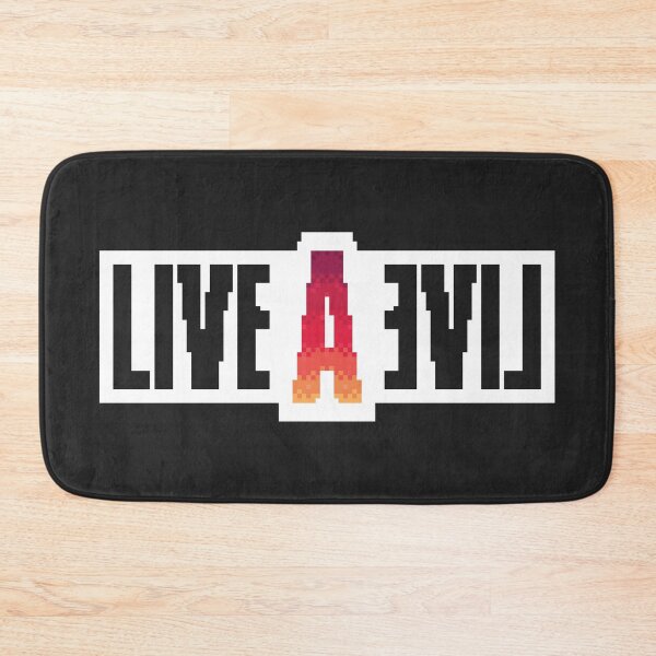 Item preview, Live A Live™ - Pixel Art Logo (Black Letters) designed and sold by SWISH-Design.