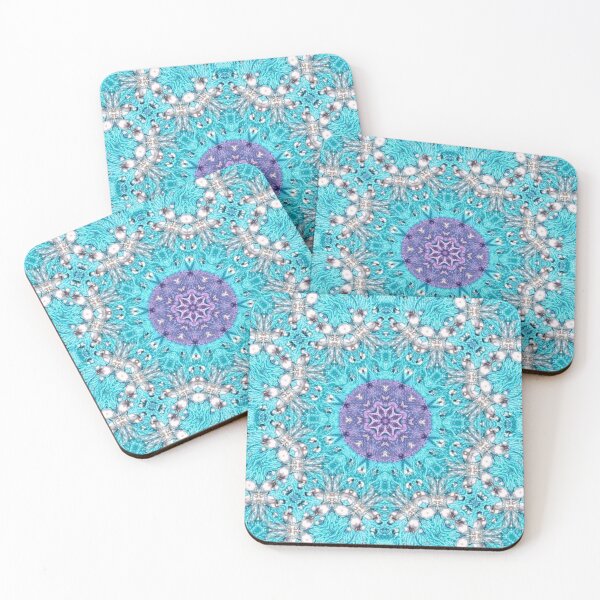 Item preview, Boho chic Moroccan Pattern purple Turquoise  mandala  designed and sold by LEILA ART SPACE.