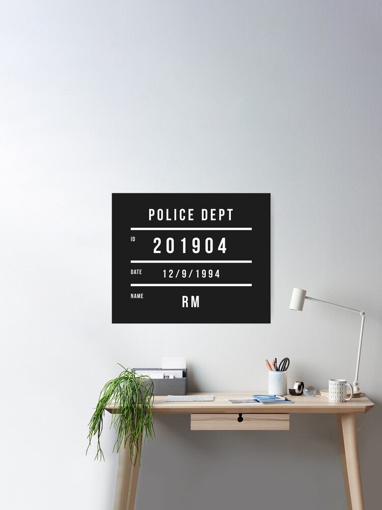 RM (Namjoon) – Poster by onastarrynight Redbubble dept | police Butter Sale sign\