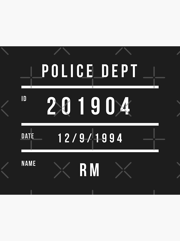 Dieses Jahr ist auch ein heißes Thema RM (Namjoon) – Butter police by onastarrynight for Sale Redbubble dept sign\
