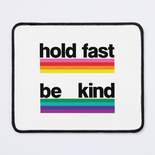 Item preview, Hold Fast, Be Kind [Black Text Rainbow] designed and sold by bobert-drake.