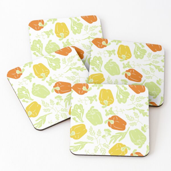 Item preview, Bell Peppers Vegetable Pattern 8 designed and sold by NobleForte.