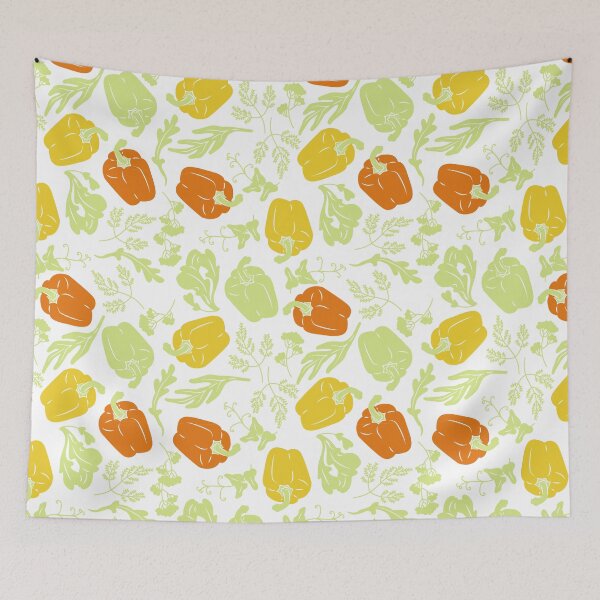 Item preview, Bell Peppers Vegetable Pattern 8 designed and sold by NobleForte.