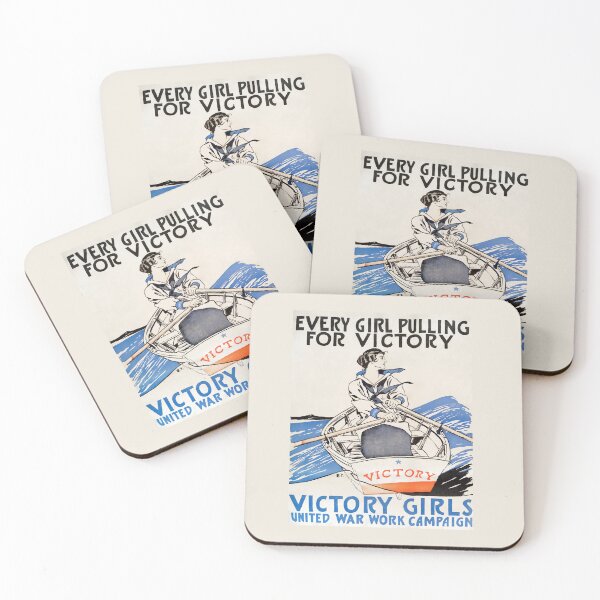 Item preview, Edward Penfield - Every Girl Pulling for Victory, Victory Girls United War Work Campaign (1918) designed and sold by AY-Store24.
