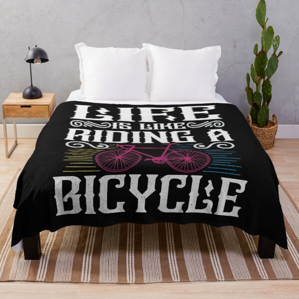Item preview, Life is like riding a bicycle - Funny Quote designed and sold by VichallanStudio.