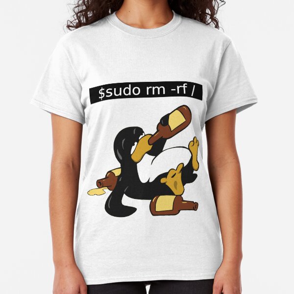 Funny Linux Command - Funny Linux shirts Linux Tux t-shirt Classic T-Shirt