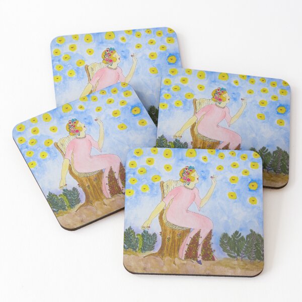 Item preview, The Cup Fungus Queen Watercolor designed and sold by TurnipWilson.