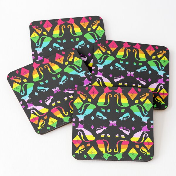Item preview, Rainbow Atomic cat pattern  designed and sold by bramblewood56.