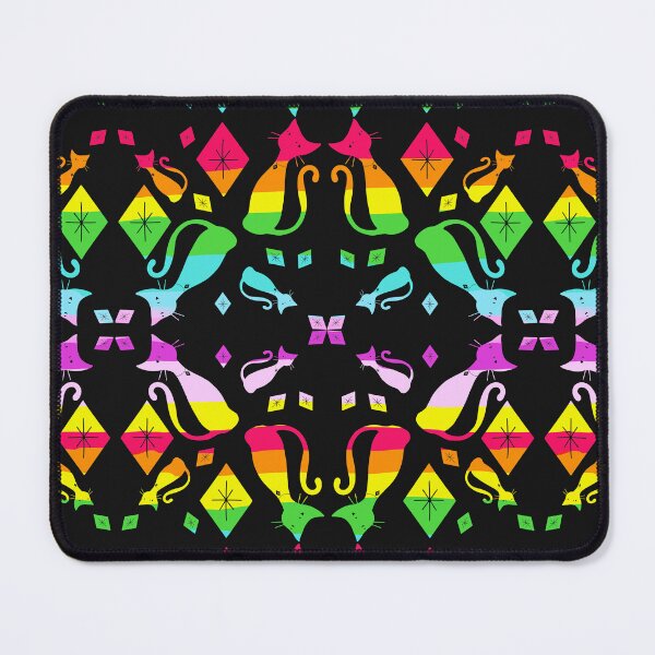 Item preview, Rainbow Atomic cat pattern designed and sold by bramblewood56.