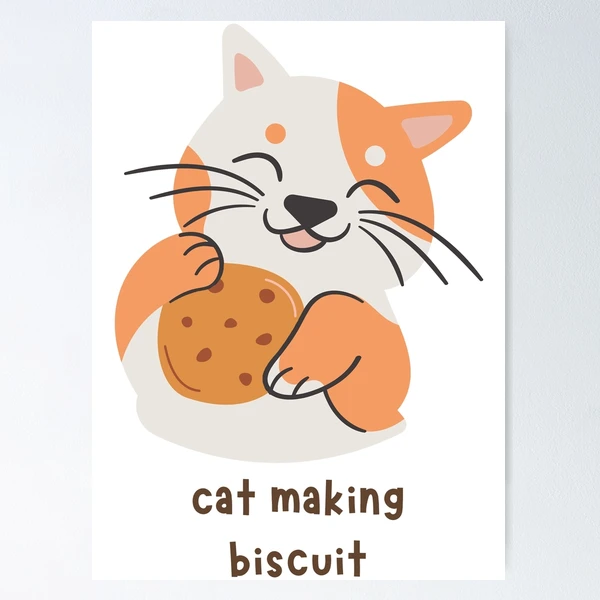 cat making biscuits