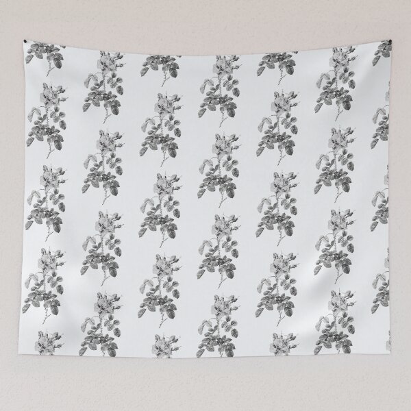 Item preview, Variegated Four-Seasons Rose Flower, Alternative Illustration - Grey and Black Rose designed and sold by DaphneKstudio .