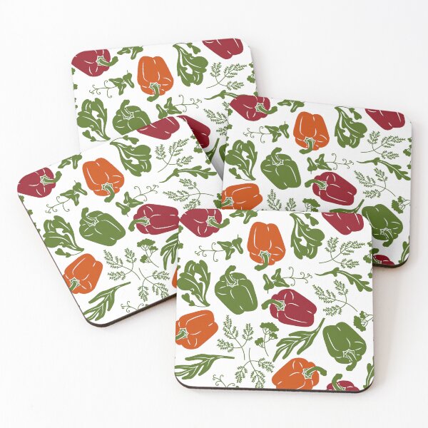 Item preview, Bell Peppers Vegetable Pattern 14 designed and sold by NobleForte.