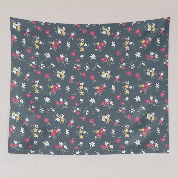Item preview, Blue, Yellow, Pink, & White Ditsy Floral designed and sold by StudioPosies.