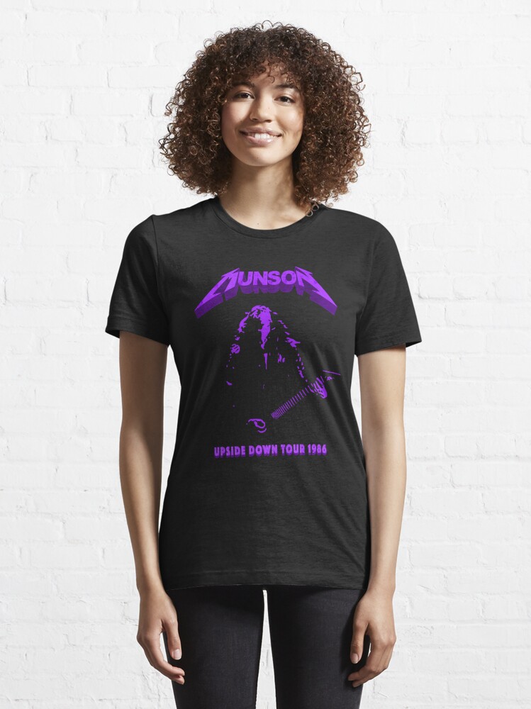 Disover MUNSON. UPSIDE DOWN TOUR 1986. PURPLE. | Essential T-Shirt 