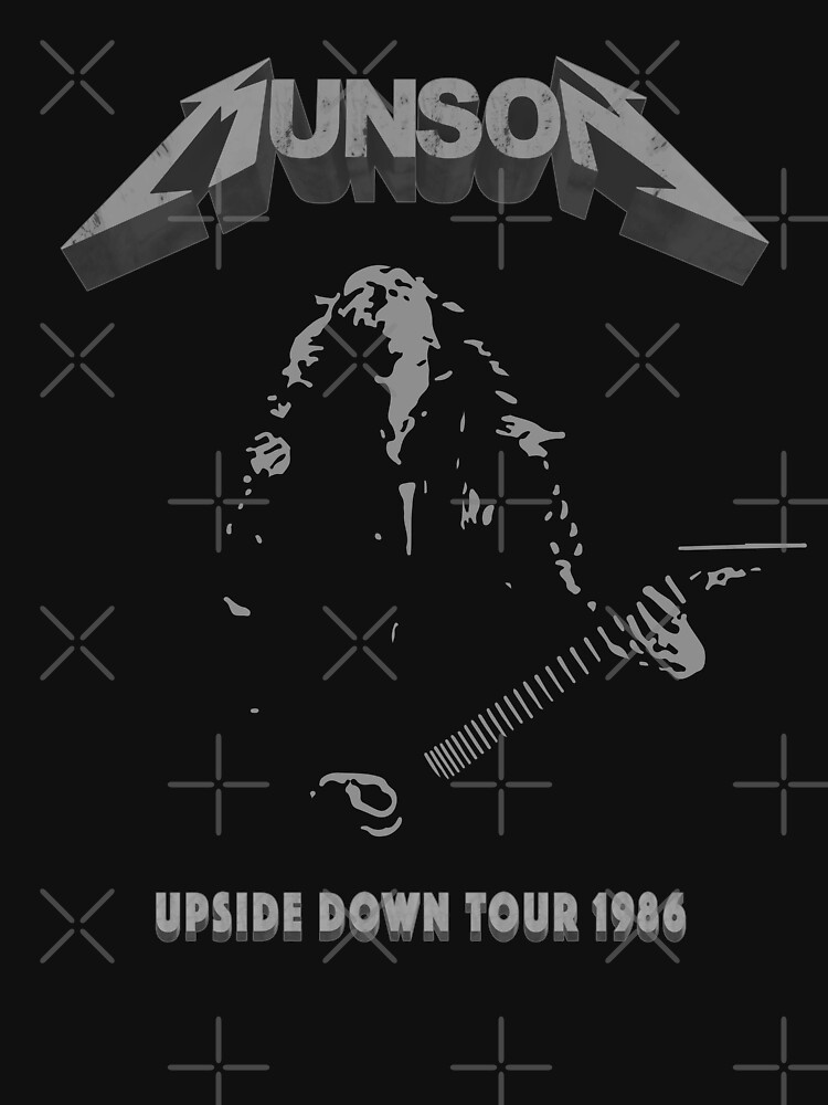 Disover MUNSON. UPSIDE DOWN TOUR 1986. GREY. | Essential T-Shirt 